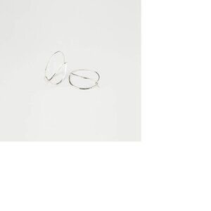 GLDN Freya Hoop Earrings in Silver